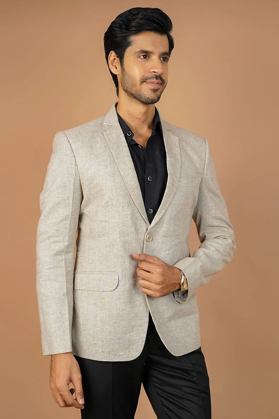 Linen Cream Blazer